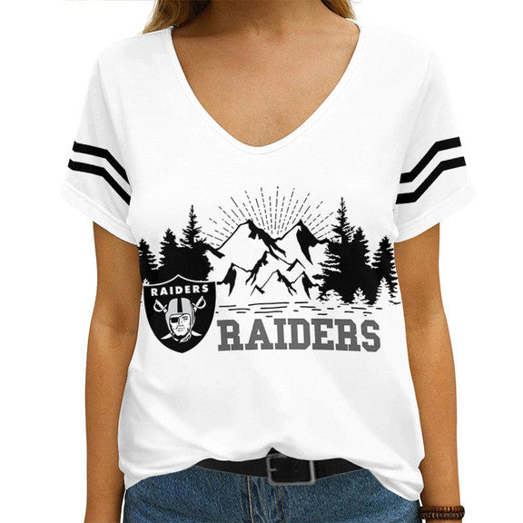 Las Vegas Raiders 1 (3) Personalized V-neck Women T-shirt
