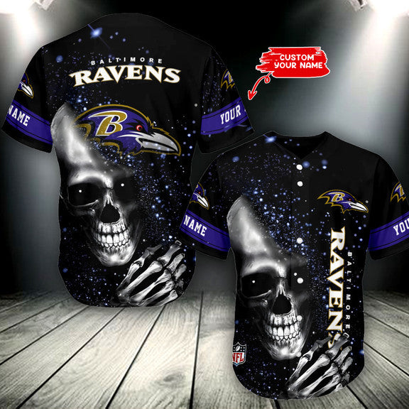 Baltimore Ravens Personalized Baseball Jersey 012