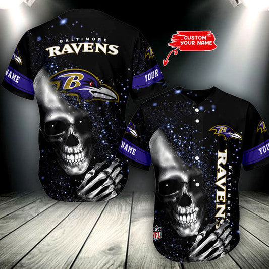 Baltimore Ravens Personalized Baseball Jersey 012