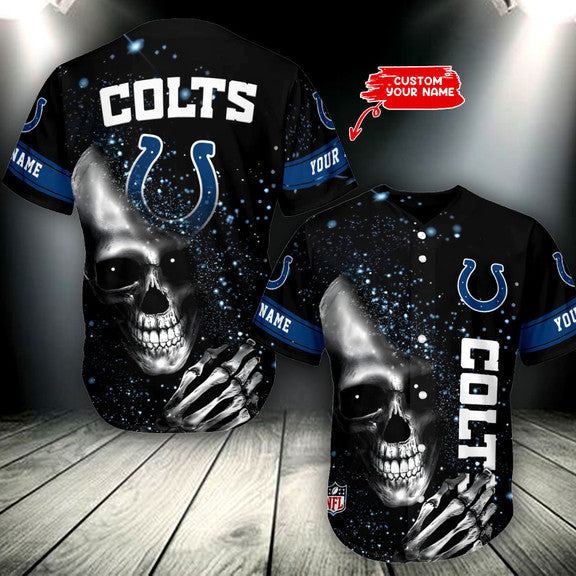 Indianapolis Colts Personalized Baseball Jersey 011