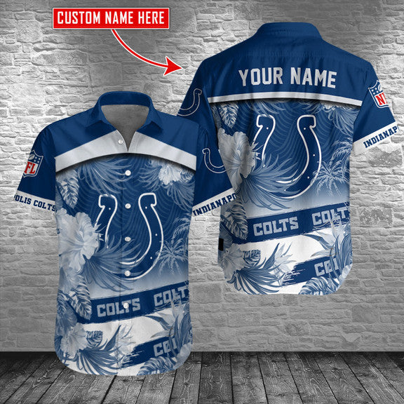 Indianapolis Colts 2 (1) Personalized Hawaiian Button down shirt