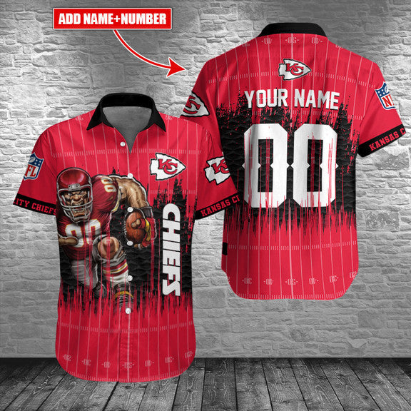 Kansas City Chiefs 2 (3) Personalized Hawaiian Button down shirt