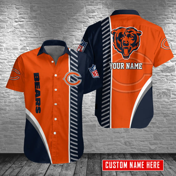 Chicago Bears 2 (2) Personalized Hawaiian Button down shirt