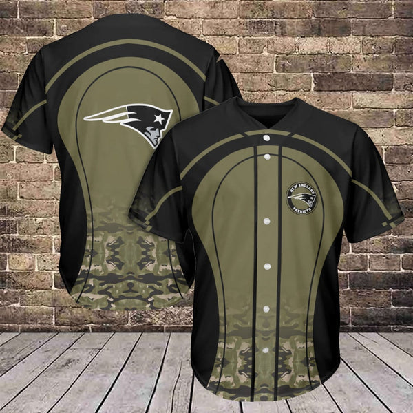 New England Patriots Personalized Baseball Jersey 011