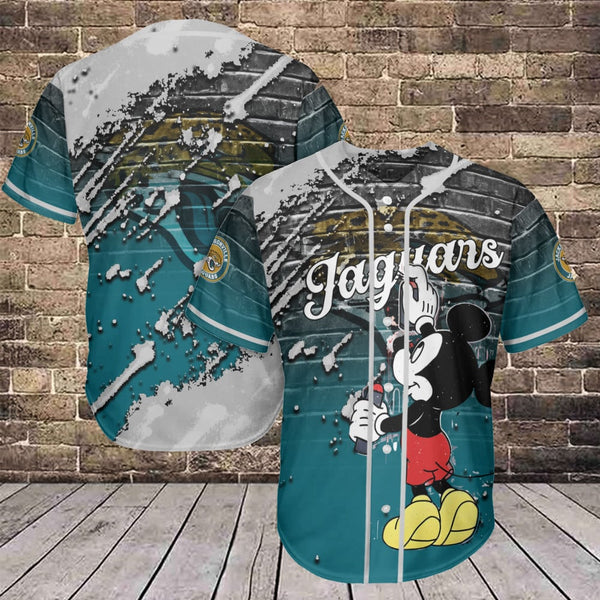 Jacksonville Jaguars Personalized Baseball Jersey 007