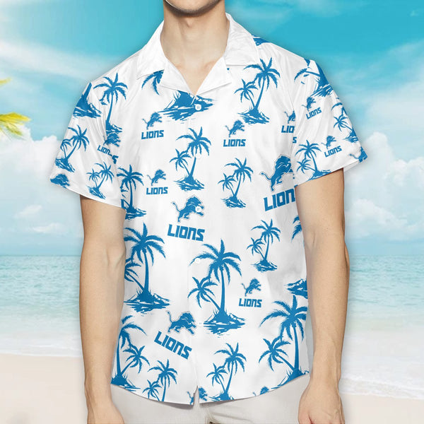 Detroit Lions 2 (9) Personalized Hawaiian Button down shirt