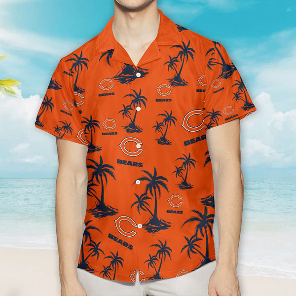 Chicago Bears 2 (3) Personalized Hawaiian Button down shirt