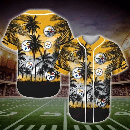 Pittsburgh Steelers Personalized Baseball Jersey 001