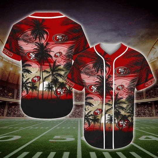 San Francisco 49ers Personalized Baseball Jersey 001