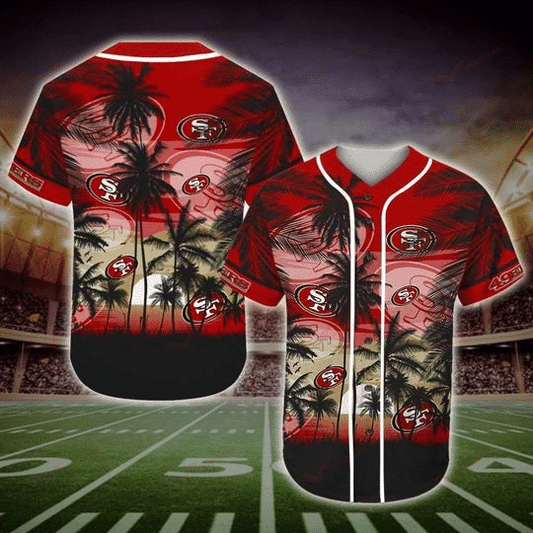 San Francisco 49ers Personalized Baseball Jersey 001