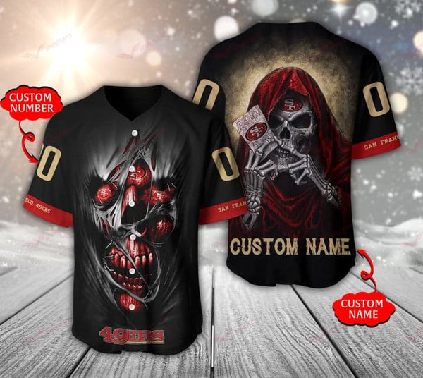 San Francisco 49ers Personalized Baseball Jersey 006