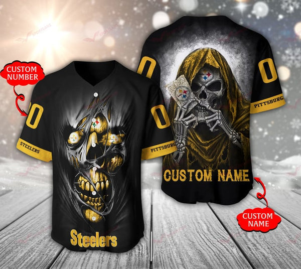 Pittsburgh Steelers Personalized Baseball Jersey 008