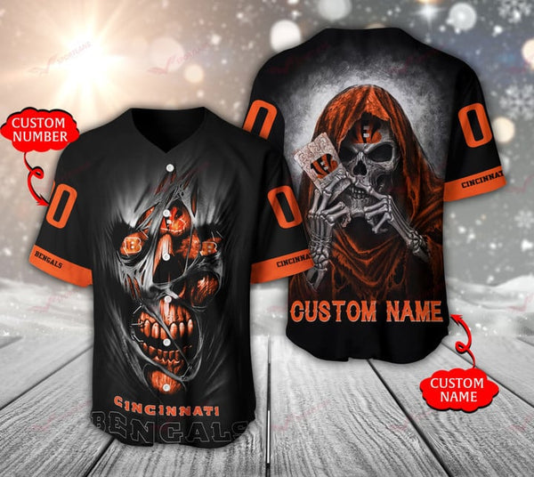 Cincinnati Bengals Personalized Baseball Jersey 007