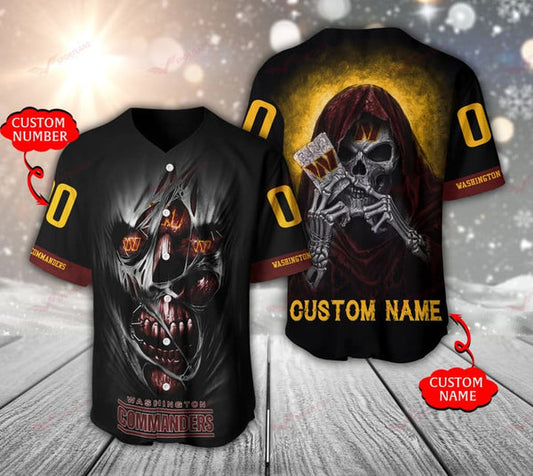 Washington Commanders Personalized Baseball Jersey 011