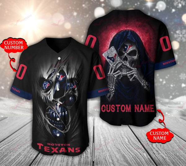 Houston Texans Personalized Baseball Jersey 007