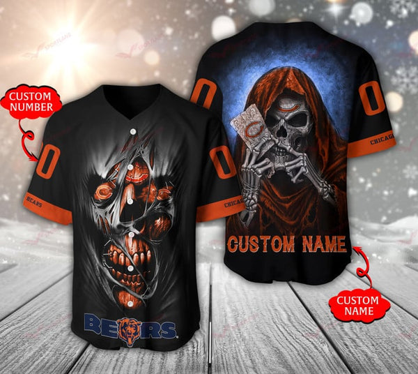 Chicago Bears Personalized Baseball Jersey 011