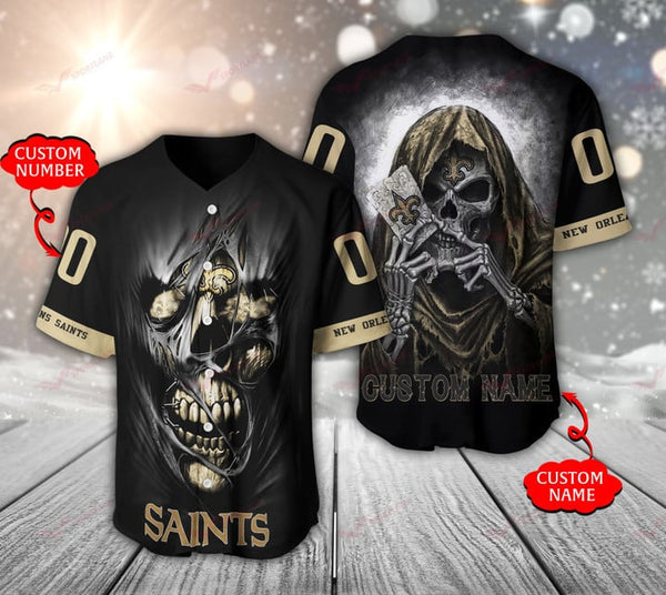 New Orleans Saints Personalized Baseball Jersey 006