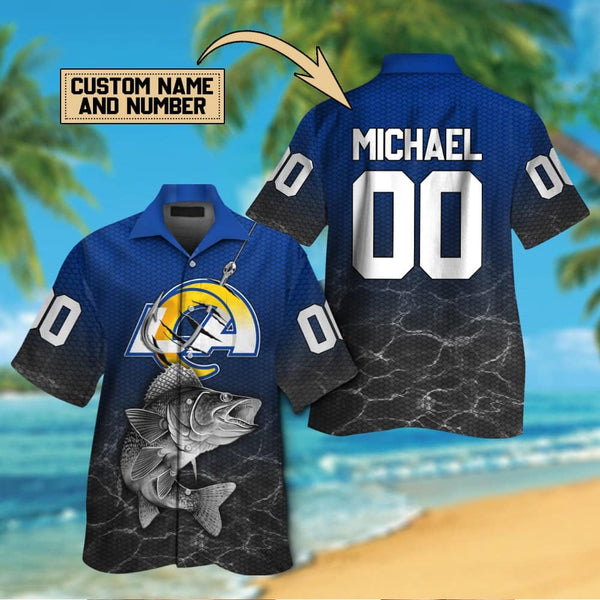 Los Angeles Rams 2 (11) Personalized Hawaiian Button down shirt
