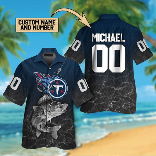 Tennessee Titans 2 (3) Personalized Hawaiian Button down shirt