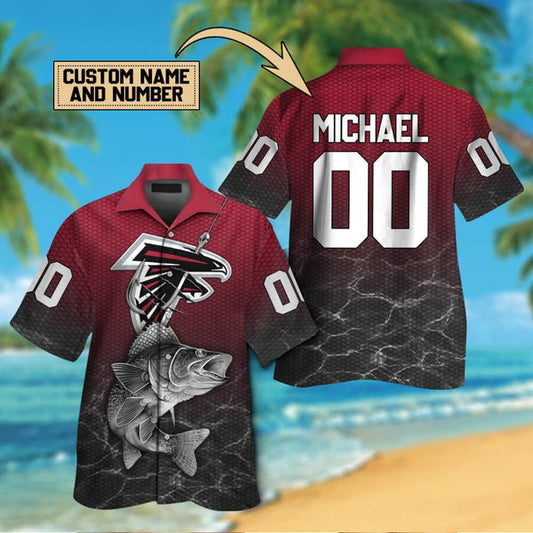 Atlanta Falcons 2 (3) Personalized Hawaiian Button down shirt