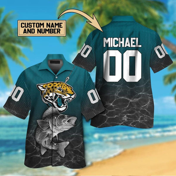 Jacksonville Jaguars 2 (3) Personalized Hawaiian Button down shirt