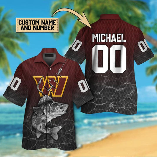 Washington Commanders 2 (10) Personalized Hawaiian Button down shirt