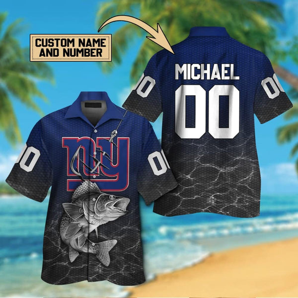 New York Giants 2 (3) Personalized Hawaiian Button down shirt