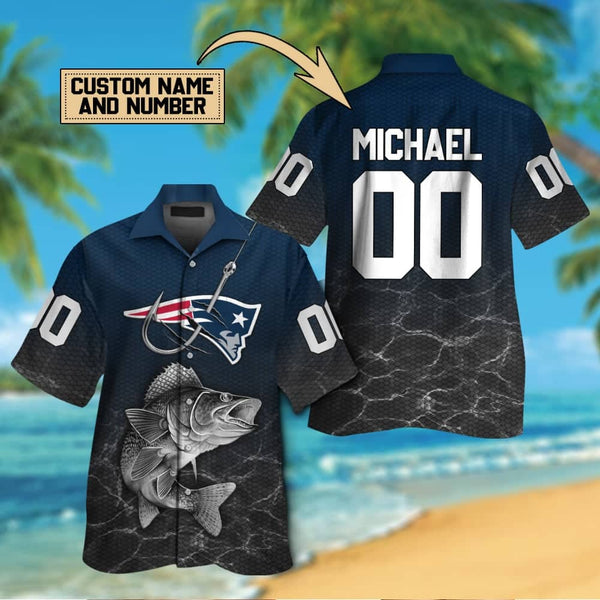 New England Patriots 2 (6) Personalized Hawaiian Button down shirt