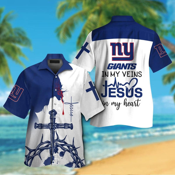 New York Giants 2 (9) Personalized Hawaiian Button down shirt