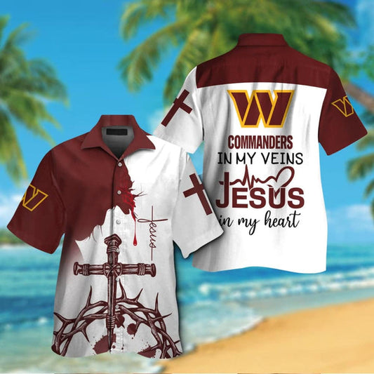 Washington Commanders 2 (11) Personalized Hawaiian Button down shirt