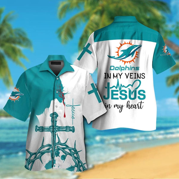 Miami Dolphins 2 (13) Personalized Hawaiian Button down shirt