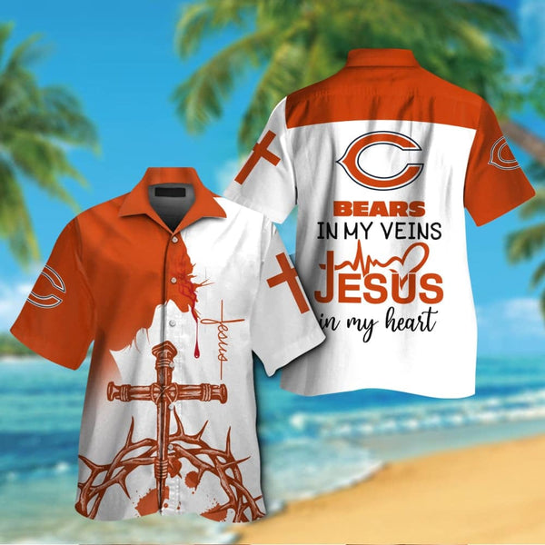Chicago Bears 2 (7) Personalized Hawaiian Button down shirt