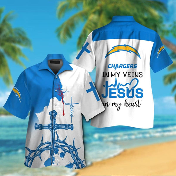 Los Angeles Chargers 2 (11) Personalized Hawaiian Button down shirt