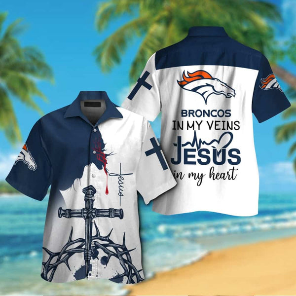 Denver Broncos 2 (9) Personalized Hawaiian Button down shirt