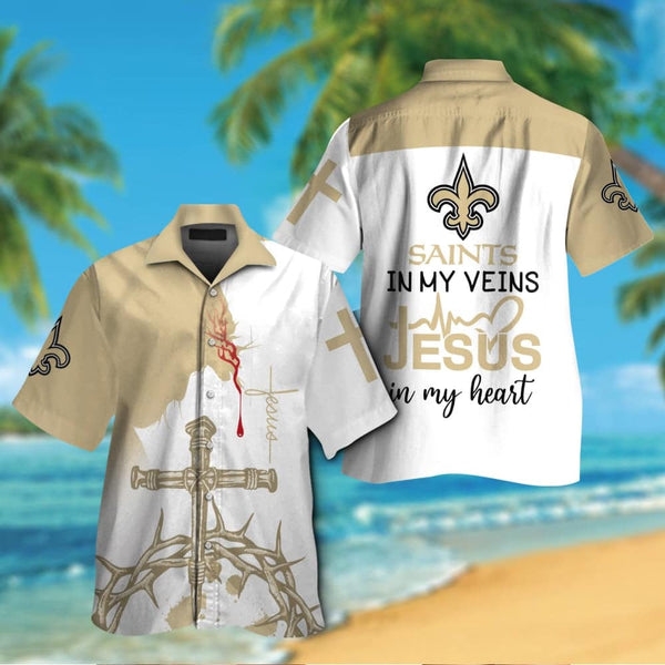 New Orleans Saints 2 (7) Personalized Hawaiian Button down shirt