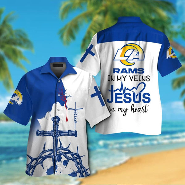 Los Angeles Rams 2 (12) Personalized Hawaiian Button down shirt
