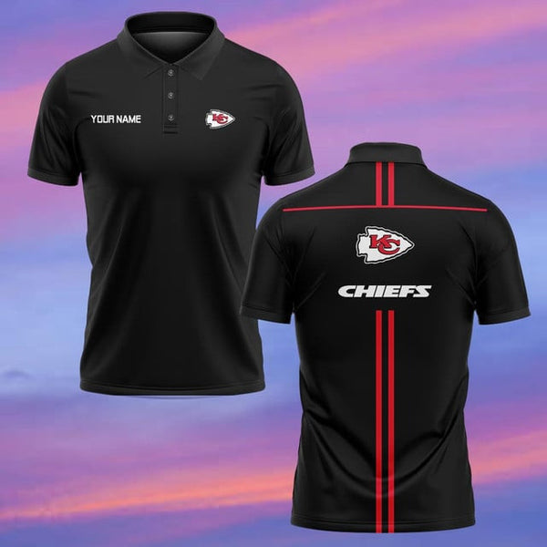 Kansas City Chiefs Personalized Adult Polo Shirt 001