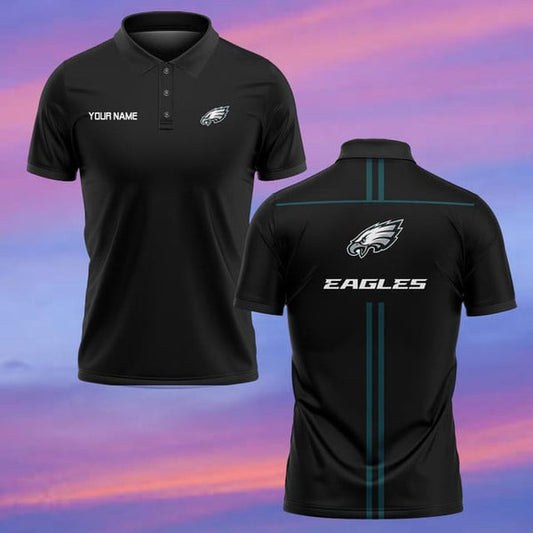 Philadelphia Eagles Personalized Adult Polo Shirt 001