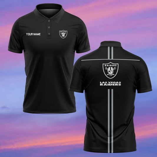 Las Vegas Raiders Personalized Adult Polo Shirt 001
