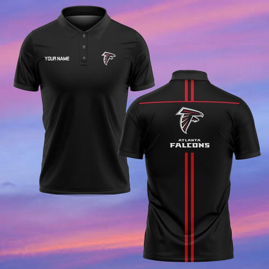 Atlanta Falcons Personalized Adult Polo Shirt 001