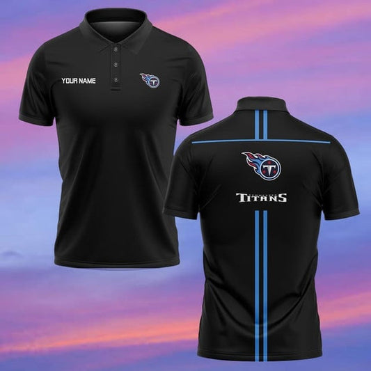 Tennessee Titans Personalized Adult Polo Shirt 001