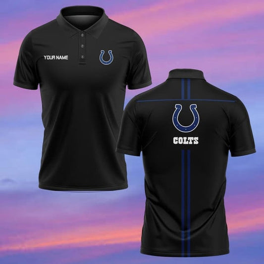 Indianapolis Colts Personalized Adult Polo Shirt 001