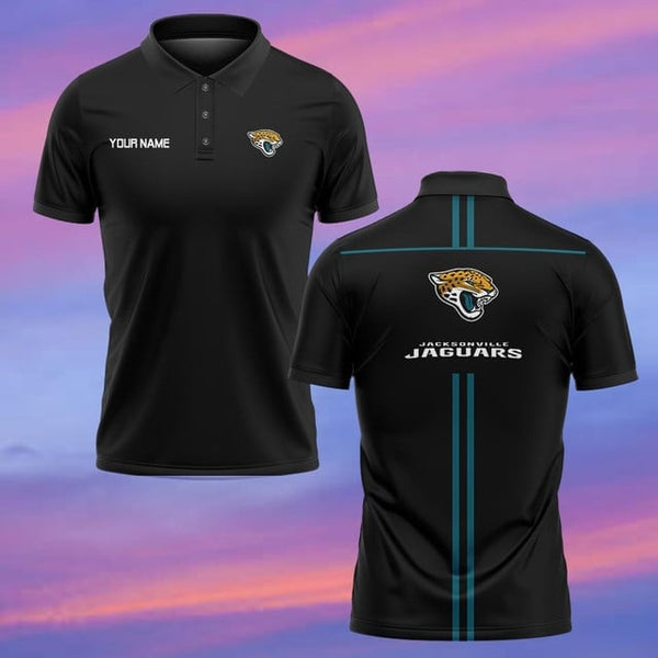 Jacksonville Jaguars Personalized Adult Polo Shirt 001