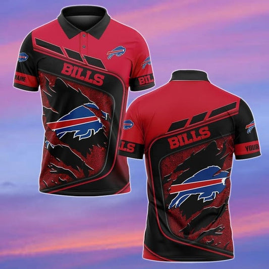 Buffalo Bills Personalized Adult Polo Shirt 007
