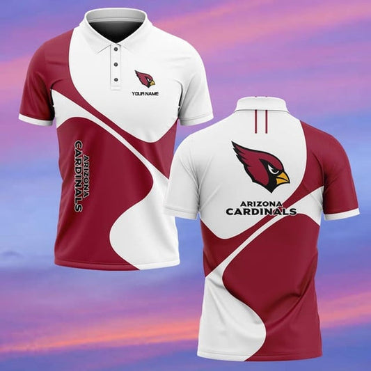 Arizona Cardinals Personalized Adult Polo Shirt 005