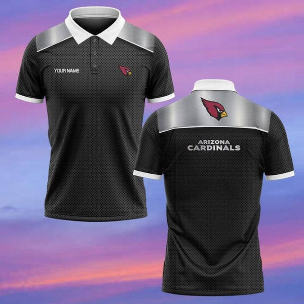 Arizona Cardinals Personalized Adult Polo Shirt 006