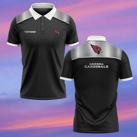 Arizona Cardinals Personalized Adult Polo Shirt 006