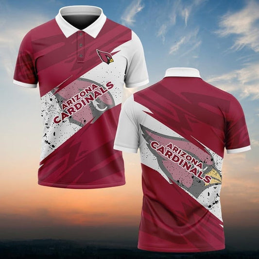 Arizona Cardinals Personalized Adult Polo Shirt 008