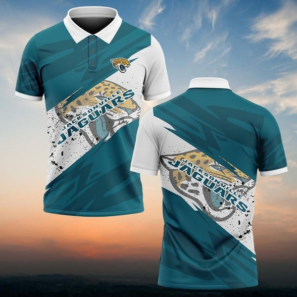 Jacksonville Jaguars Personalized Adult Polo Shirt 008