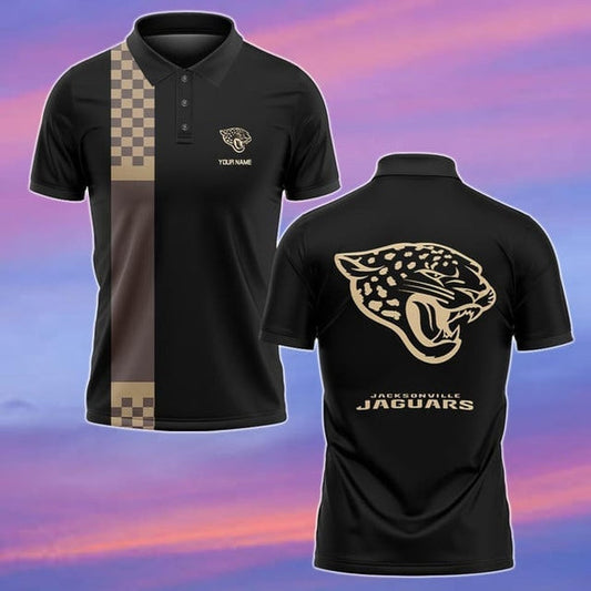 Jacksonville Jaguars Personalized Adult Polo Shirt 002